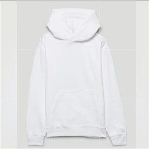 Aritzia TNA Cozy Fleece Perfect Hoodie in White